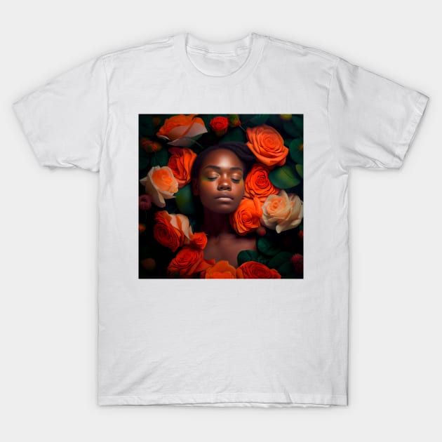 A REST WITH ROSES T-Shirt by RATED-BLACK